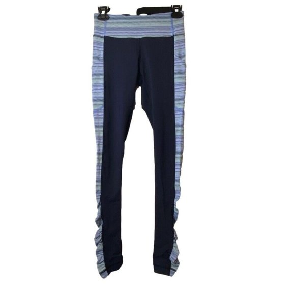 Lululemon Leggings Speed Tight IV Inkwell Space Dye Twist Lullaby Ray Size 4 - Picture 1 of 7